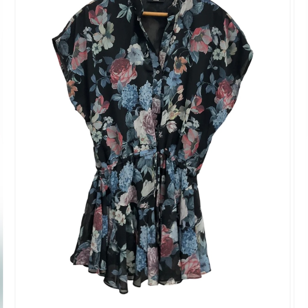 Floral Navy Dress, Vici, Large